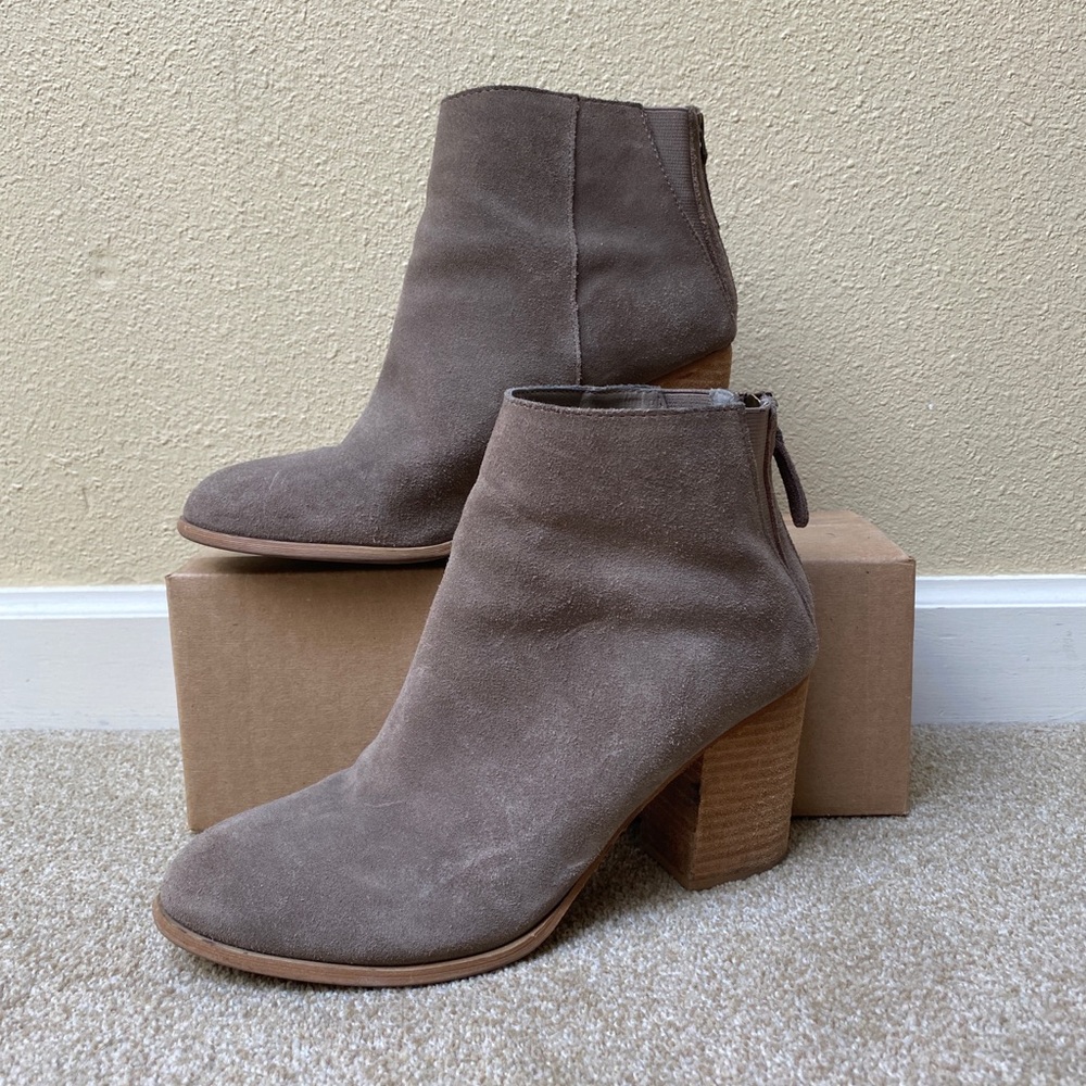 Suede Heeled Booties